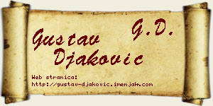 Gustav Đaković vizit kartica
